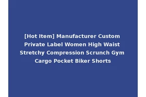 [Hot Item] Manufacturer Custom Private Label Women High Waist Stretchy Compression Scrunch Gym Cargo Pocket Biker Shorts