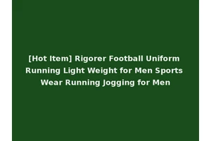 [Hot Item] Rigorer Football Uniform Running Light Weight for Men Sports Wear Running Jogging for Men
