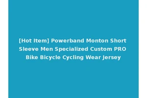 [Hot Item] Powerband Monton Short Sleeve Men Specialized Custom PRO Bike Bicycle Cycling Wear Jersey