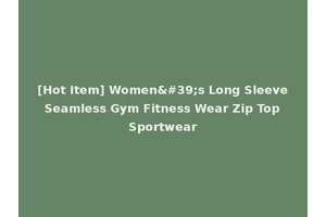[Hot Item] Women's Long Sleeve Seamless Gym Fitness Wear Zip Top Sportwear