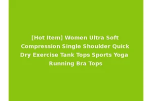 [Hot Item] Women Ultra Soft Compression Single Shoulder Quick Dry Exercise Tank Tops Sports Yoga Running Bra Tops