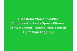 [Hot Item] Women's Compression Pants Sports Fitness Pants Running Training High Stretch Tight Yoga Leggings