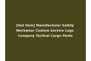 [Hot Item] Manufacturer Safety Workwear Custom Service Logo Company Tactical Cargo Pants