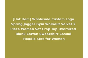 [Hot Item] Wholesale Custom Logo Spring Jogger Gym Workout Velvet 2 Piece Women Set Crop Top Oversized Blank Cotton Sweatshirt Casual Hoodie Sets for Women