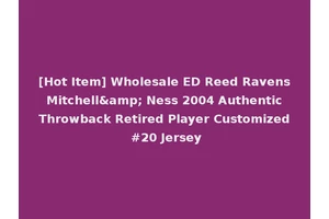[Hot Item] Wholesale ED Reed Ravens Mitchell&amp; Ness 2004 Authentic Throwback Retired Player Customized #20 Jersey