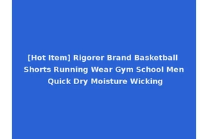 [Hot Item] Rigorer Brand Basketball Shorts Running Wear Gym School Men Quick Dry Moisture Wicking