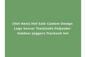 [Hot Item] Hot Sale Custom Design Logo Soccer Tracksuits Polyester Outdoor Joggers Tracksuit Set