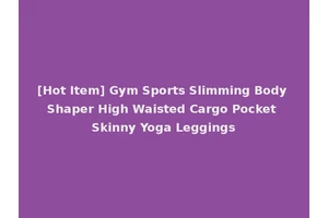 [Hot Item] Gym Sports Slimming Body Shaper High Waisted Cargo Pocket Skinny Yoga Leggings