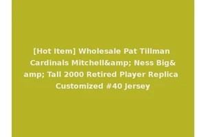 [Hot Item] Wholesale Pat Tillman Cardinals Mitchell&amp; Ness Big&amp; Tall 2000 Retired Player Replica Customized #40 Jersey