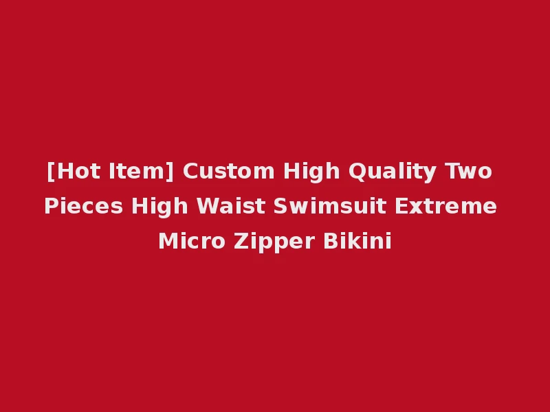 [Hot Item] Custom High Quality Two Pieces High Waist Swimsuit Extreme Micro Zipper Bikini