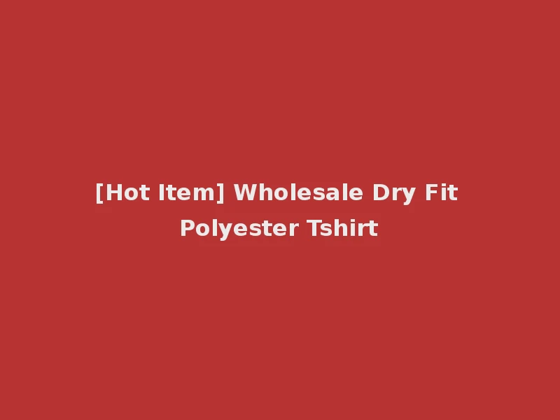 [Hot Item] Wholesale Dry Fit Polyester Tshirt