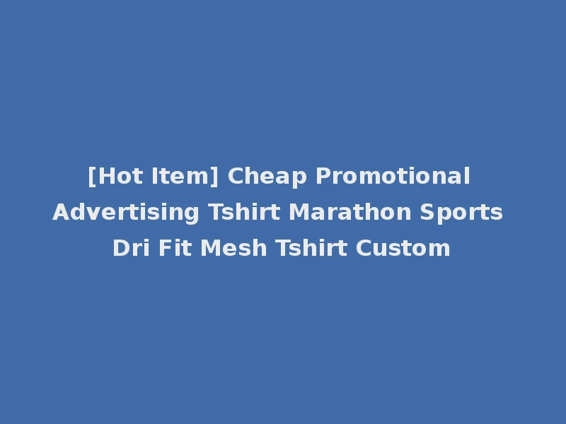 [Hot Item] Cheap Promotional Advertising Tshirt Marathon Sports Dri Fit Mesh Tshirt Custom