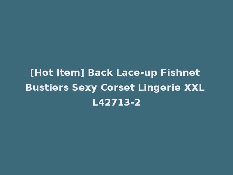 [Hot Item] Back Lace-up Fishnet Bustiers Sexy Corset Lingerie XXL L42713-2