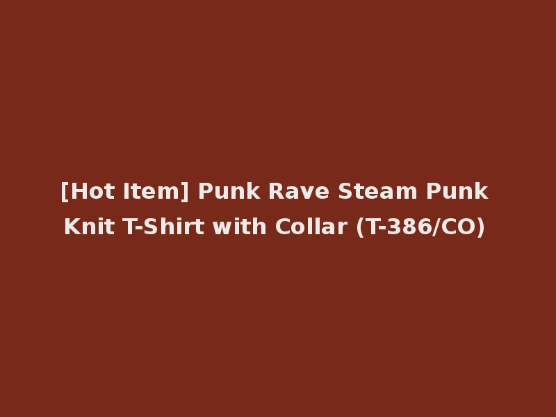 [Hot Item] Punk Rave Steam Punk Knit T-Shirt with Collar (T-386/CO)