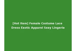 [Hot Item] Female Costume Lace Dress Exotic Apparel Sexy Lingerie