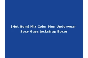 [Hot Item] Mix Color Men Underwear Sexy Guys Jockstrap Boxer