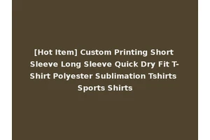 [Hot Item] Custom Printing Short Sleeve Long Sleeve Quick Dry Fit T-Shirt Polyester Sublimation Tshirts Sports Shirts
