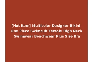 [Hot Item] Multicolor Designer Bikini One Piece Swimsuit Female High Neck Swimwear Beachwear Plus Size Bra