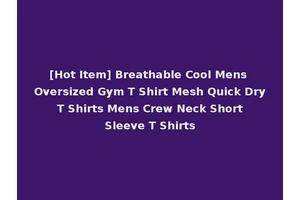 [Hot Item] Breathable Cool Mens Oversized Gym T Shirt Mesh Quick Dry T Shirts Mens Crew Neck Short Sleeve T Shirts