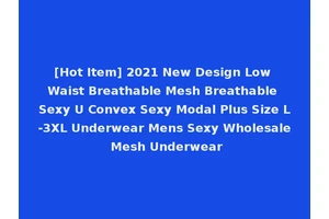 [Hot Item] 2021 New Design Low Waist Breathable Mesh Breathable Sexy U Convex Sexy Modal Plus Size L-3XL Underwear Mens Sexy Wholesale Mesh Underwear