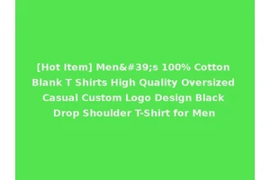 [Hot Item] Men's 100% Cotton Blank T Shirts High Quality Oversized Casual Custom Logo Design Black Drop Shoulder T-Shirt for Men