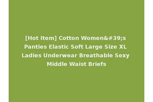 [Hot Item] Cotton Women's Panties Elastic Soft Large Size XL Ladies Underwear Breathable Sexy Middle Waist Briefs