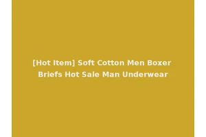 [Hot Item] Soft Cotton Men Boxer Briefs Hot Sale Man Underwear