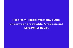 [Hot Item] Modal Women's Underwear Breathable Antibacterial MID-Waist Briefs