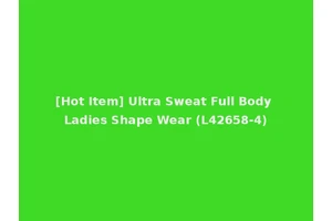 [Hot Item] Ultra Sweat Full Body Ladies Shape Wear (L42658-4)