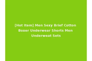 [Hot Item] Men Sexy Brief Cotton Boxer Underwear Shorts Men Underweat Sets