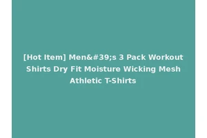 [Hot Item] Men's 3 Pack Workout Shirts Dry Fit Moisture Wicking Mesh Athletic T-Shirts