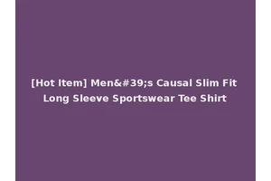 [Hot Item] Men's Causal Slim Fit Long Sleeve Sportswear Tee Shirt