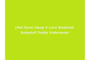[Hot Item] Deep V Lace Bodysuit Babydoll Teddy Underwear