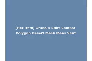 [Hot Item] Grade a Shirt Combat Polygon Desert Mesh Mens Shirt