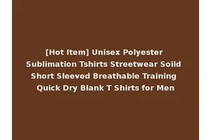 [Hot Item] Unisex Polyester Sublimation Tshirts Streetwear Soild Short Sleeved Breathable Training Quick Dry Blank T Shirts for Men
