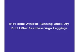[Hot Item] Athletic Running Quick Dry Butt Lifter Seamless Yoga Leggings