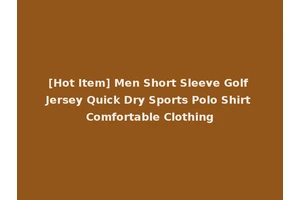 [Hot Item] Men Short Sleeve Golf Jersey Quick Dry Sports Polo Shirt Comfortable Clothing