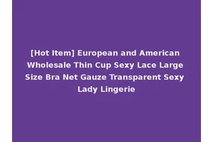 [Hot Item] European and American Wholesale Thin Cup Sexy Lace Large Size Bra Net Gauze Transparent Sexy Lady Lingerie