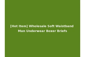 [Hot Item] Wholesale Soft Waistband Man Underwear Boxer Briefs