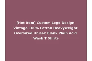 [Hot Item] Custom Logo Design Vintage 100% Cotton Heavyweight Oversized Unisex Blank Plain Acid Wash T Shirts