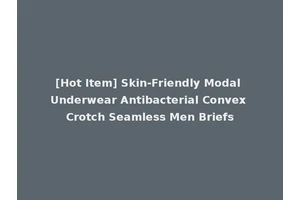 [Hot Item] Skin-Friendly Modal Underwear Antibacterial Convex Crotch Seamless Men Briefs