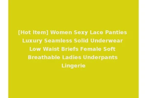 [Hot Item] Women Sexy Lace Panties Luxury Seamless Solid Underwear Low Waist Briefs Female Soft Breathable Ladies Underpants Lingerie