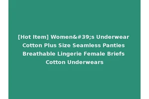 [Hot Item] Women's Underwear Cotton Plus Size Seamless Panties Breathable Lingerie Female Briefs Cotton Underwears