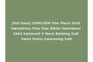 [Hot Item] ODM/OEM One Piece Skirt Swimdress Plus Size Bikini Swimwear Skirt Swimsuit V Neck Bathing Suit Swim Dress Swimming Suit