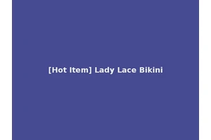 [Hot Item] Lady Lace Bikini