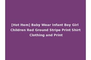 [Hot Item] Baby Wear Infant Boy Girl Children Red Ground Stripe Print Shirt Clothing and Print