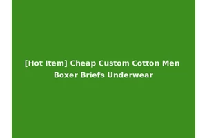[Hot Item] Cheap Custom Cotton Men Boxer Briefs Underwear