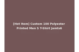 [Hot Item] Custom 100 Polyester Printed Men S T-Shirt Jamts6