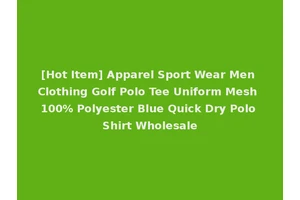 [Hot Item] Apparel Sport Wear Men Clothing Golf Polo Tee Uniform Mesh 100% Polyester Blue Quick Dry Polo Shirt Wholesale