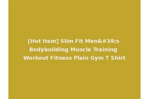 [Hot Item] Slim Fit Men's Bodybuilding Muscle Training Workout Fitness Plain Gym T Shirt